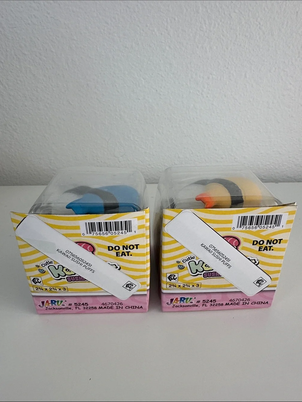 Ja-Ru Kawaii Sushi Puff Squishy Stretchy Fidget Toys - Lot of 4, New!